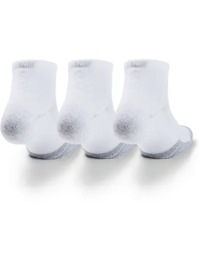 Lot de 3 paires de chaussettes basses Unisexe UA HEATGEAR LOW CUT 3PK Blanc