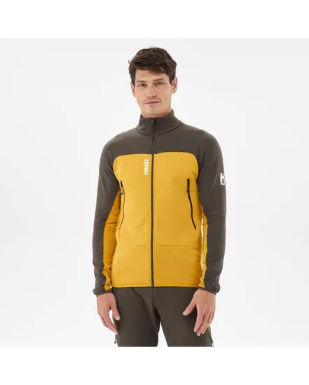 Polaire zip Homme Millet FUSION GRID JKT M Jaune Sport 2000 - Ref ...