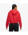 Sweat à capuche manches longues Femme W NSW CLUB FLC GX CROP HDY Rouge