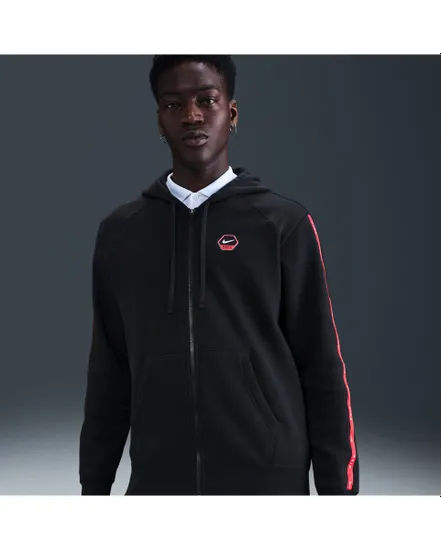 Sweat zip à capuche Homme M NSW CS HOODY FLC BB Noir