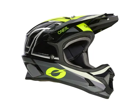 Casque intégral Unisexe SONUS SPLIT Noir/Jaune Néon