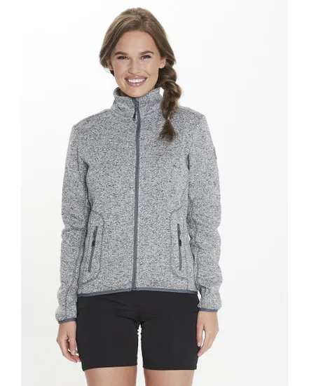 Polaire zip Femme SAMANI W MELANGE FLEECE JACKET Gris