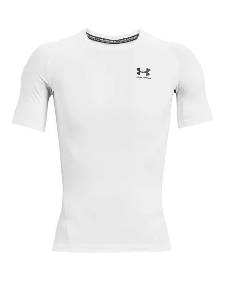 T-Shirt MC Homme UA HG ARMOUR COMP SS Blanc