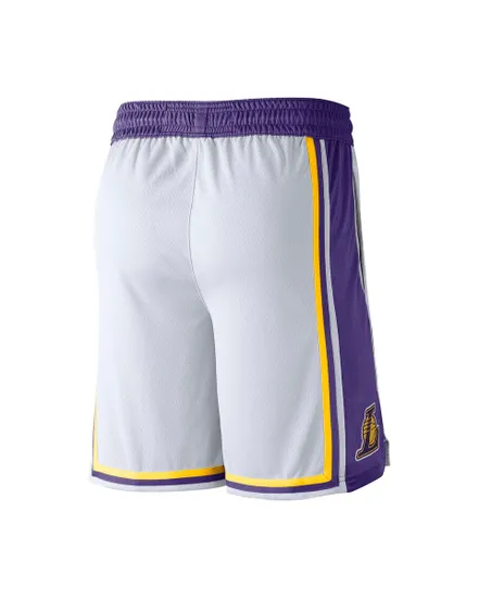 Short de basketball Homme LAL M NK SWGMN SHORT HOME Blanc