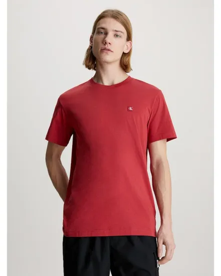 T-shirt Homme CK EMBRO BADGE TEE Rouge