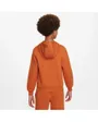 Sweat à capuche manches longues Enfant K NSW CLUB FLC HDY LBR Orange