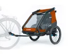 Remorque pour enfant 2 places DOUBLE CMPT X ACTIONTEAM Orange/Gris