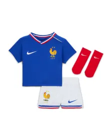 Ensemble de football Bébé garçcon FFF INF NK DF STAD KIT HM Bleu