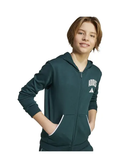 Sweat à Capuche avec Zip Enfant J CLGT FT FZ Vert