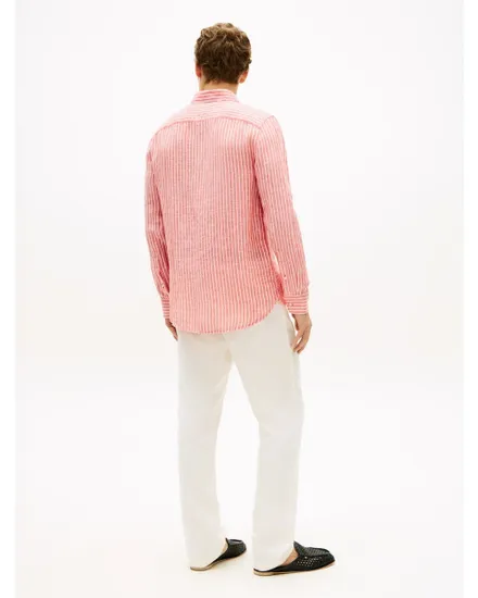 Chemise Homme LINEN BENGAL STRIPE RF SHIRT Rose