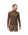 Haut col zip Homme Yonder Marron
