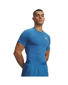 T-shirt Homme UA HG ARMOUR COMP SS Bleu