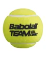 Balles de tennis Unisexe TEAM ALL COURT X 4 Jaune