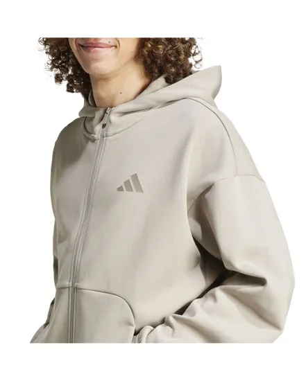 Sweat zip à capuche Homme M FI SL FZ Beige