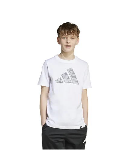 T-shirt Enfant J CAMO T Blanc