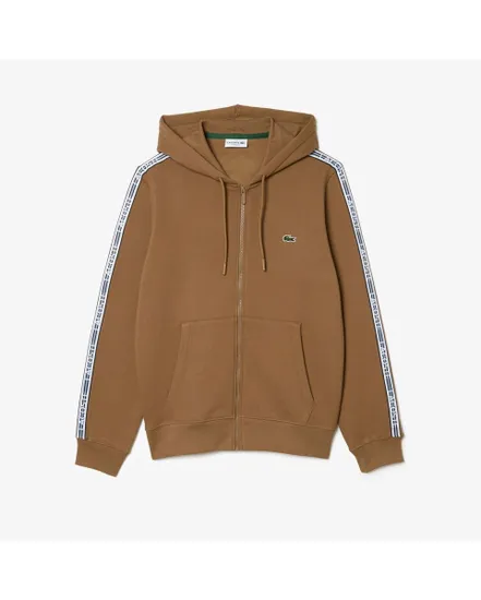 Sweat zip à capuche Homme CORE GRAPHICS Marron