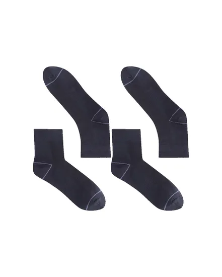 Lot de deux paires de chaussettes Unisexe COMBIFEET Noir