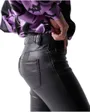 Pantalon Femme DESTINY CROPPED SKINNY IN BLACK PU Noir