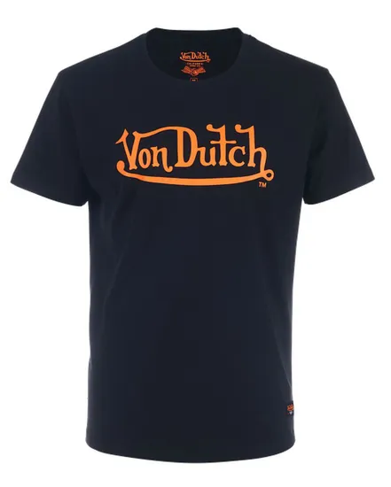 T-SHIRT MANCHES COURTES ET PRINT DEVANT HOMME NOIR