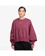 Sweat Femme W NSW PHNX FLC OOS CREW Bordeaux