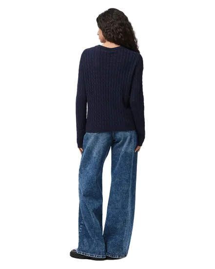 Pull Femme PCFia Maille Torsades Noos