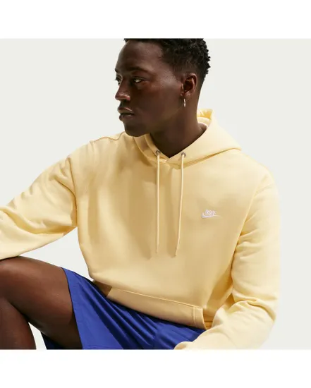 Sweat à capuche Homme M NK CLUB BB PO HOODIE Jaune