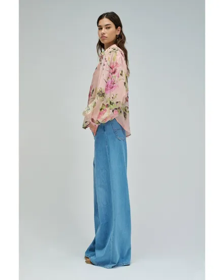 Chemisier Femme FLOWER PRINT BASIC SHIRT Rose