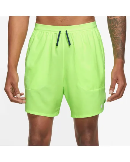 Short de running Homme M NK DF STRIDE 2IN1 SHRT 7IN Vert