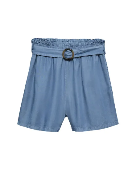 Short Femme Vmfleur Hw Paperbag Belt Tencel