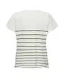 T-shirt manches courtes Femme ONLEMILY LIFE S/S HEART TOP CS JRS Blanc