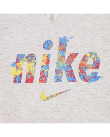 Ensemble de survetement Jeune enfant NKN E1D1 GFX FT CREW SET Gris