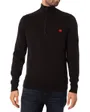 Pull col zippé Homme SAN QUINTUS-C Noir