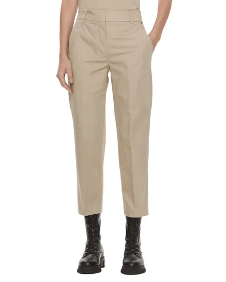 Pantalon Chino Femme Slim Straight Coupe Cropped
