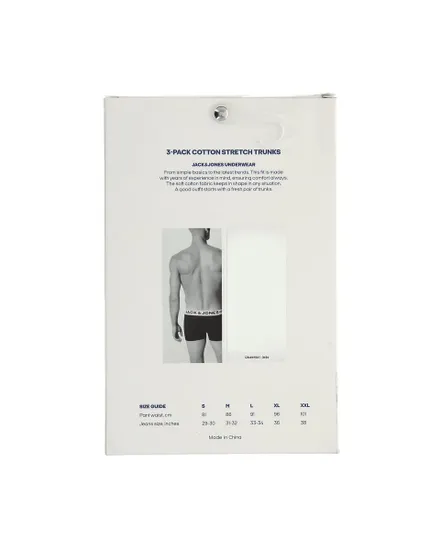 Boxers Homme Jacjohn Solid Trunks 3 Pack