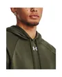 Sweat à capuche Homme UA RIVAL FLEECE HOODIE Vert