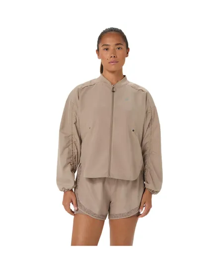 Veste à capuche Femme NAGINO RUN ADJUSTABLE JACKET Beige