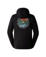 Sweat à capuche Homme M SEASONAL GRAPHIC HOODIE Noir