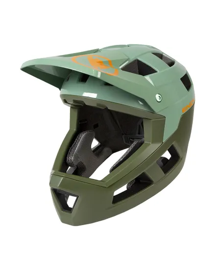 Casque VTT integral Homme SINGLETRACK Vert Olive Ref E1572 GO