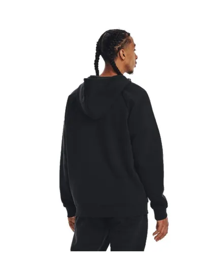 Sweat zip à capuche Homme UA RIVAL FLEECE FZ HOODIE Noir