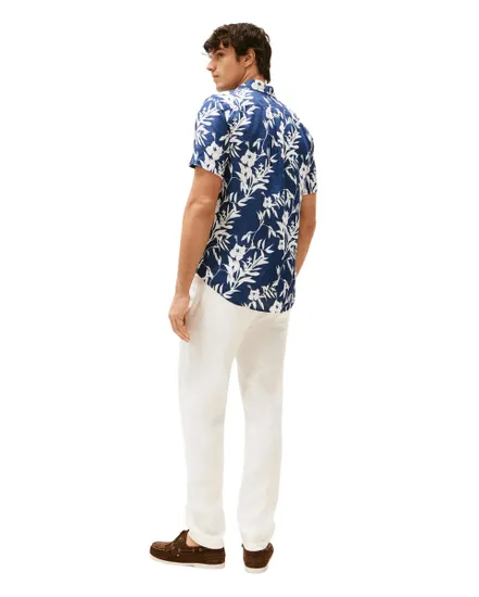 Chemise Homme Lin Tropical Print