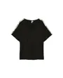 T-shirt col V Femme VMHENNA SQ S/S TOP JRS BTQ Noir