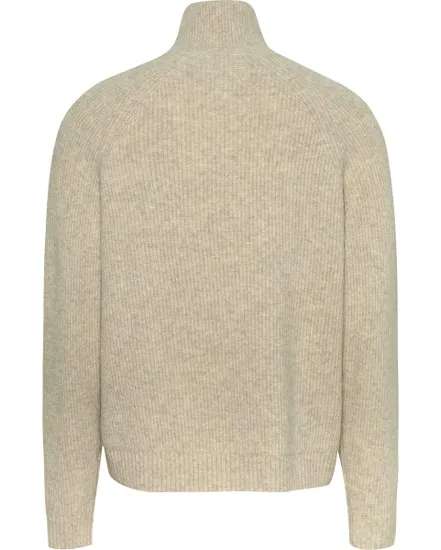 Pull col zip Homme TJM REG 1/4 ZIP RAGL Beige