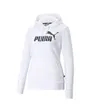 Sweatshirt à capuche manches longues Femme W ESS LOGO HOODY TR Blanc