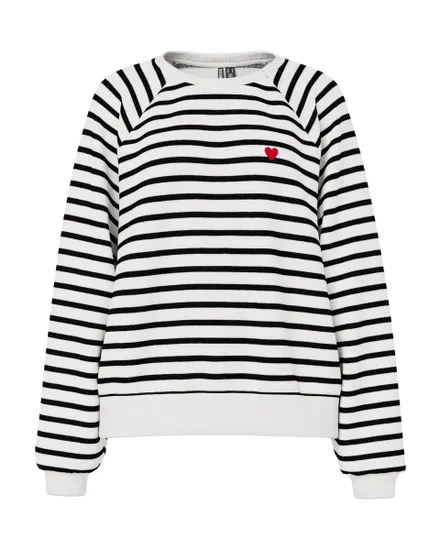 Sweat col rond Femme GRETA LS EMB UB SWEAT Multicolore