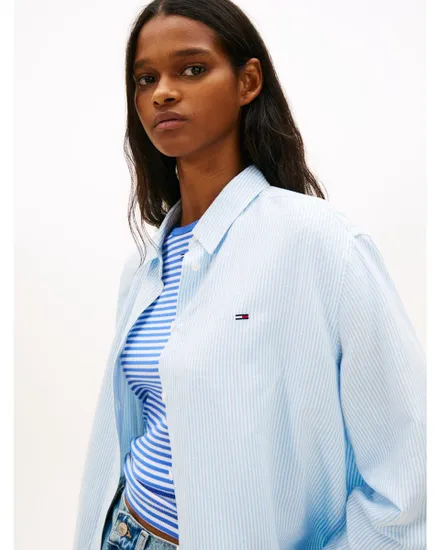 Chemise Femme TJW RLX LINEN SHIRT Bleu