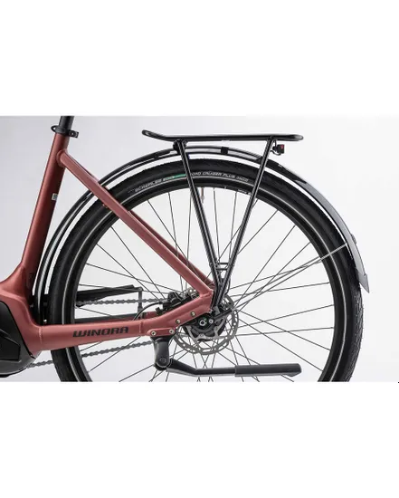 Vélo électrique urbain Unisexe TRIA N8F ECO WAVE Rouge