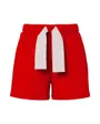 Short Femme Pièces Nœud Blanc
