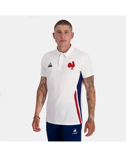 Maillot Homme FFR PRESENTATION TEE SS M BLEU FR INTENS Blanc