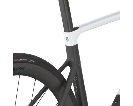Vélo de route Unisexe ADDICT RC PRO Blanc Cumulus/Noir Carbone
