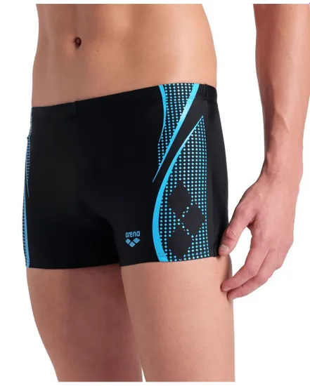 Short de bain Homme MEN S SWIM SHORT GRAPHIC Noir